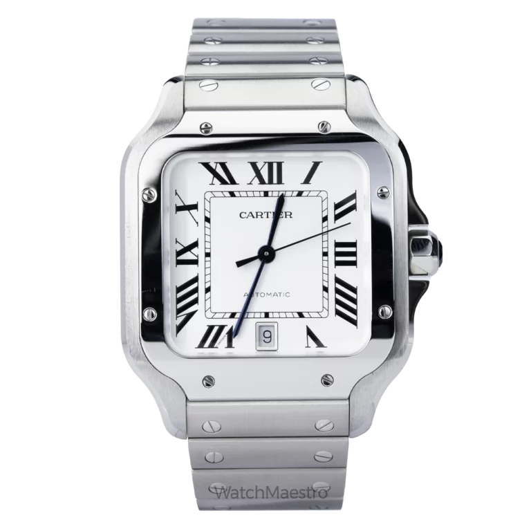 Cartier Santos White Roman (1)