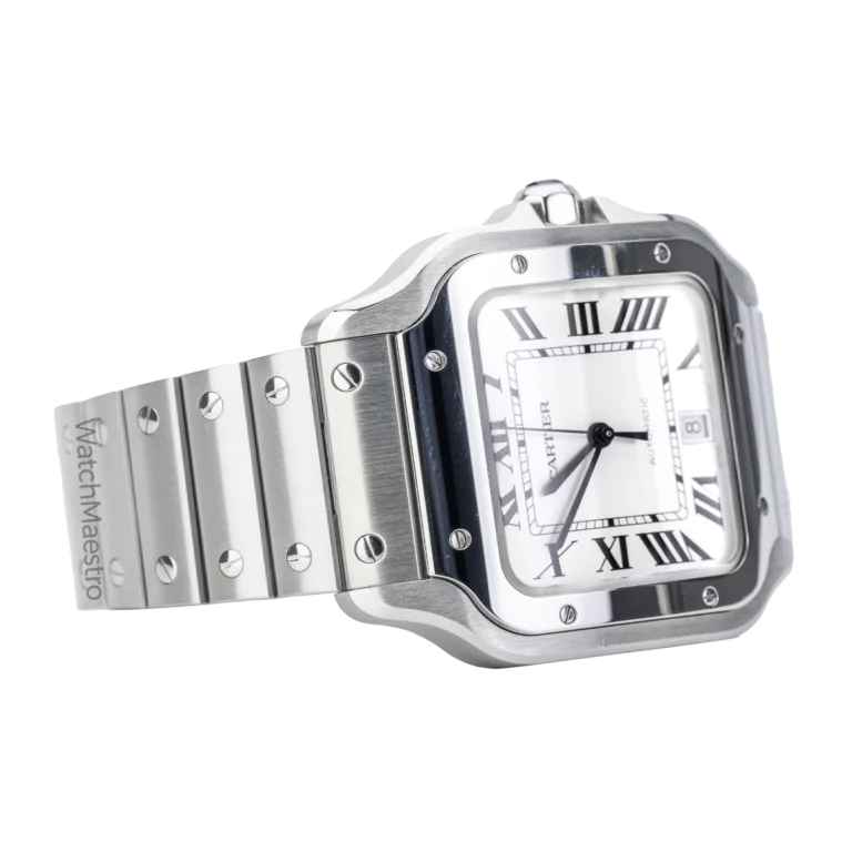 Cartier Santos White Roman (4)