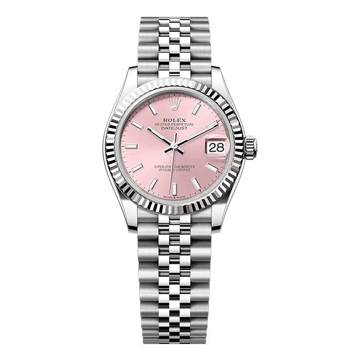 Rolex Datejust 31 Pink Dial Fluted Jubilee Steel Product