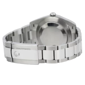 Rolex Datejust 41 Smooth Green Motif Oyster (8)