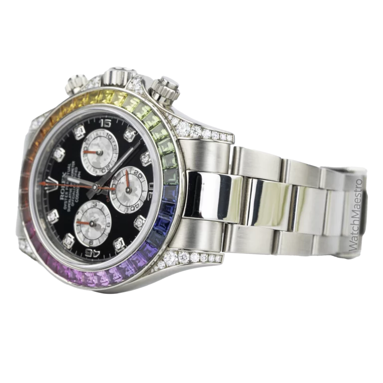 Rolex Rainbow Daytona White Gold 1
