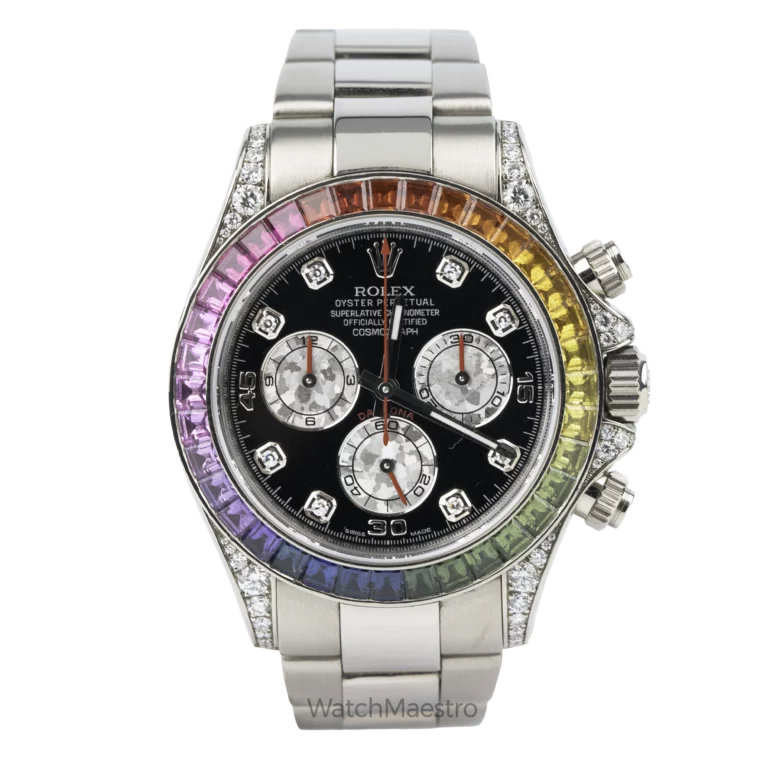Rolex Rainbow Daytona White Gold 7