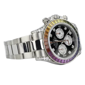 Rolex Rainbow Daytona White Gold 9