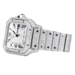 Cartier Santos Diamonds White Roman 2