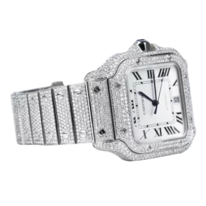 Cartier Santos Diamonds White Roman 3