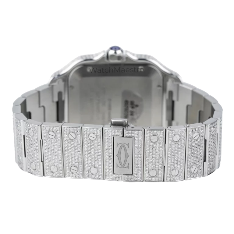 Cartier Santos Diamonds White Roman 4