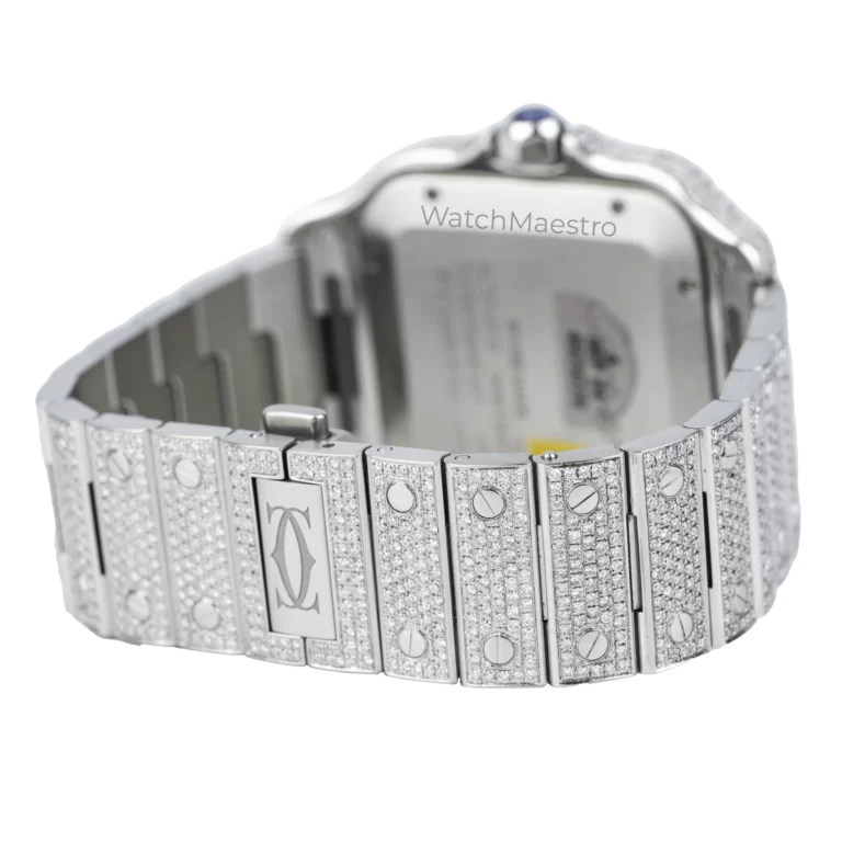 Cartier Santos Diamonds White Roman 6