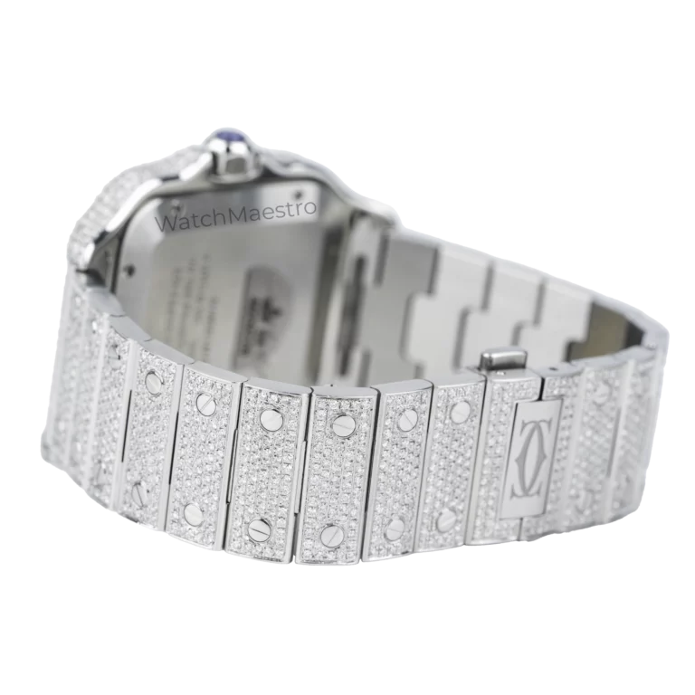Cartier Santos Diamonds White Roman 7