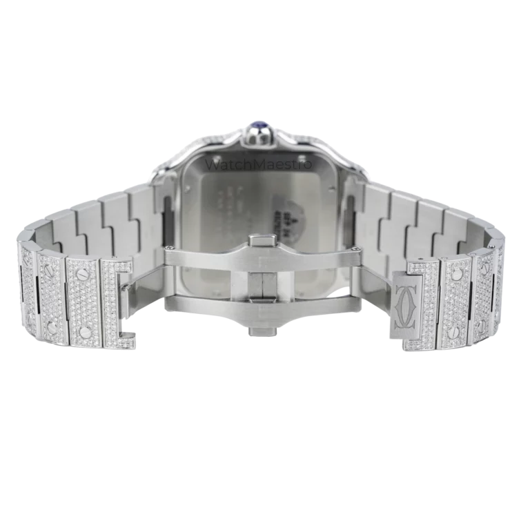 Cartier Santos Diamonds White Roman 8