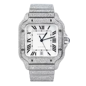 Cartier Santos Diamonds White Roman 9