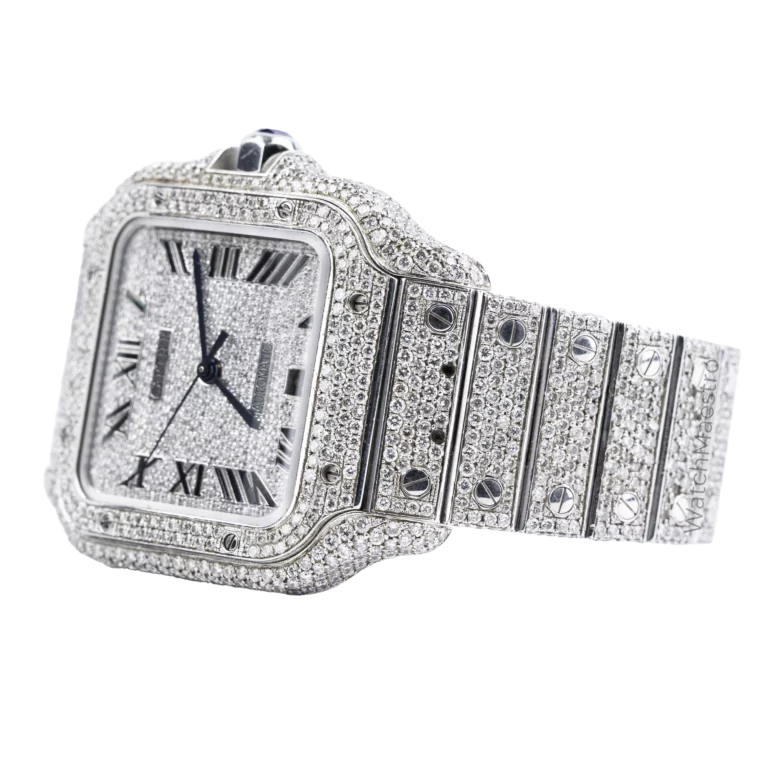 Iced Out Cartier Santos 3