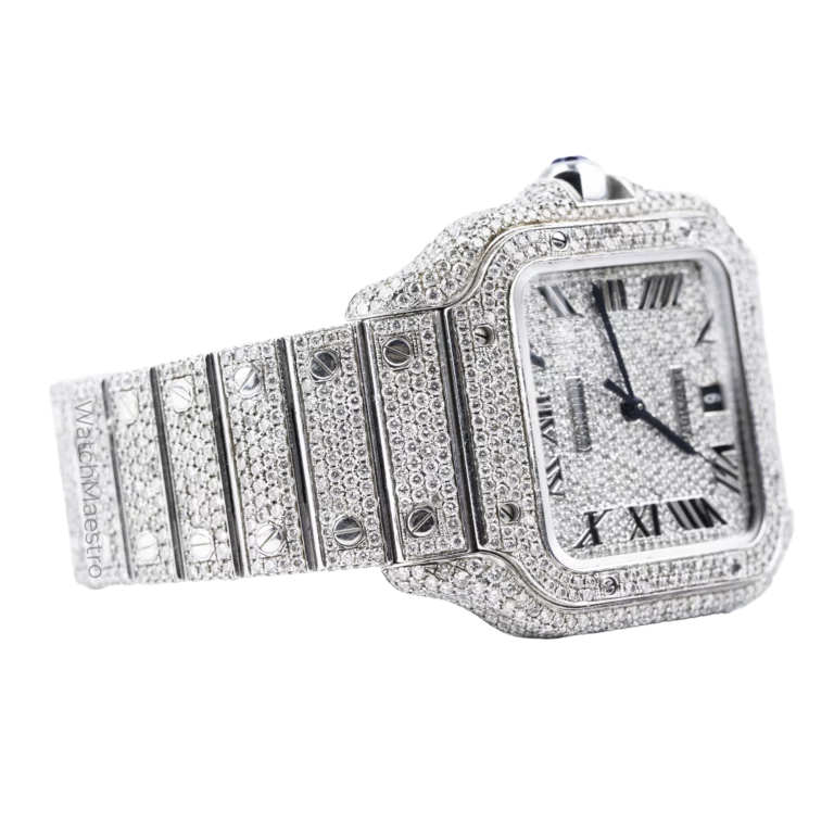 Iced Out Cartier Santos 9