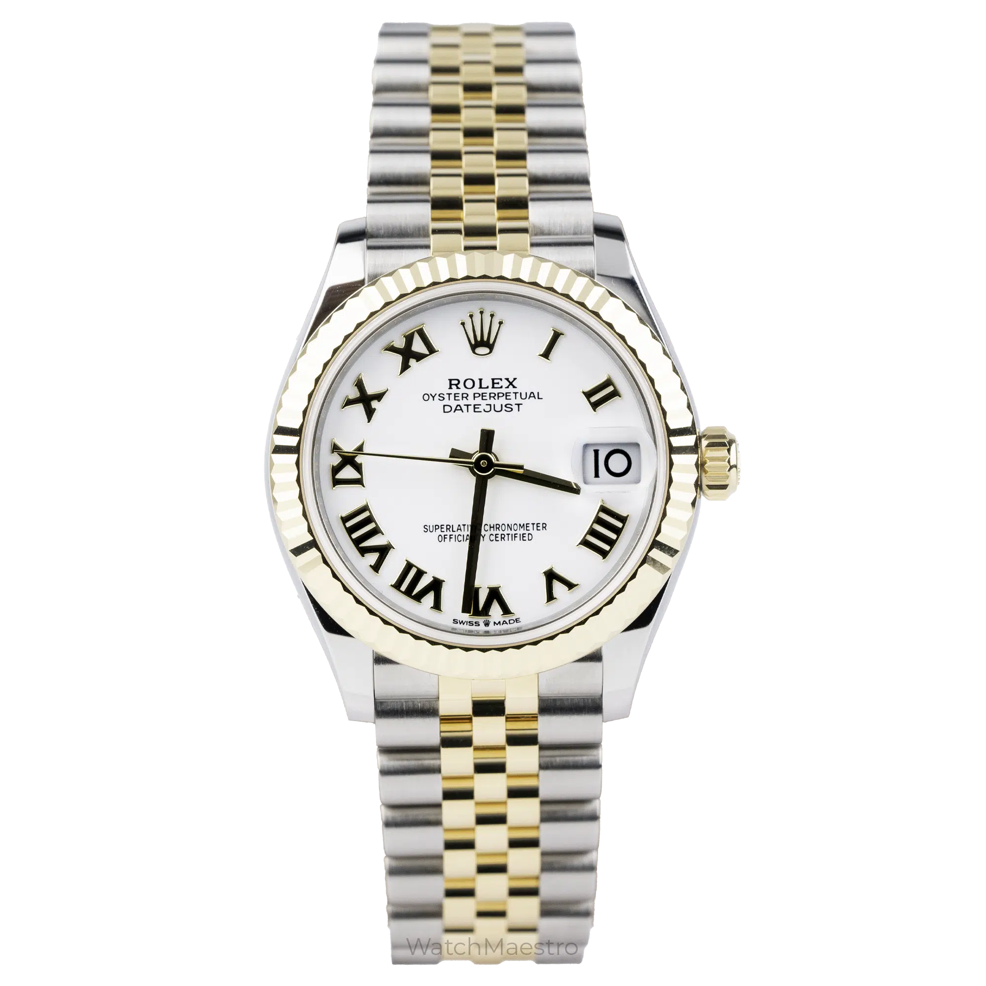 Rolex Datejust 31 White Roman Dial Two Tone 1