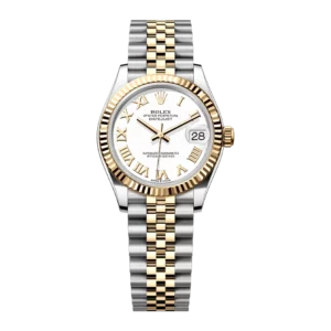 Rolex Datejust 31 Yellow Gold White Roman