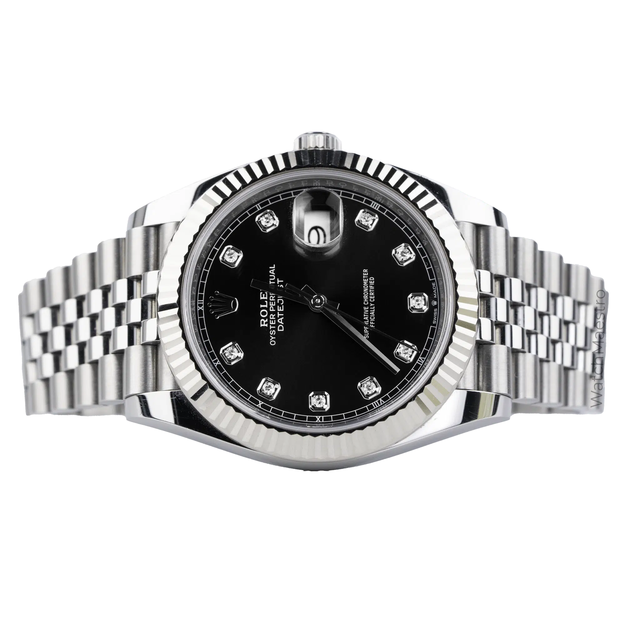 Rolex Datejust 41 Black Diamond Fluted Jubilee 8