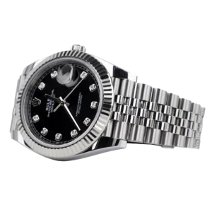 Rolex Datejust 41 Black Diamond Fluted Jubilee 9