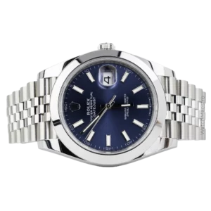 Rolex Datejust 41 Blue Dial Smooth bezel 2