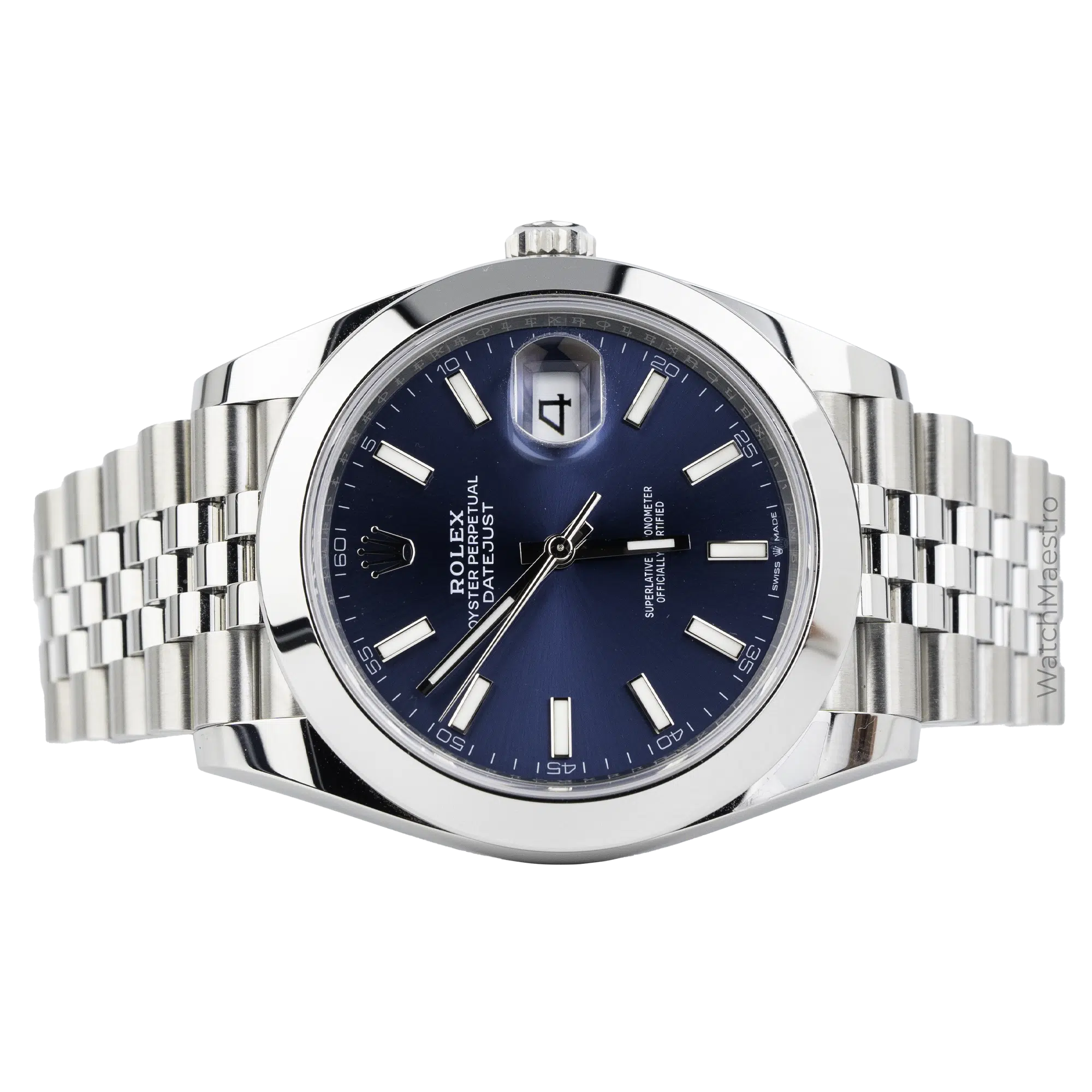 Rolex Datejust 41 Blue Dial Smooth bezel 2