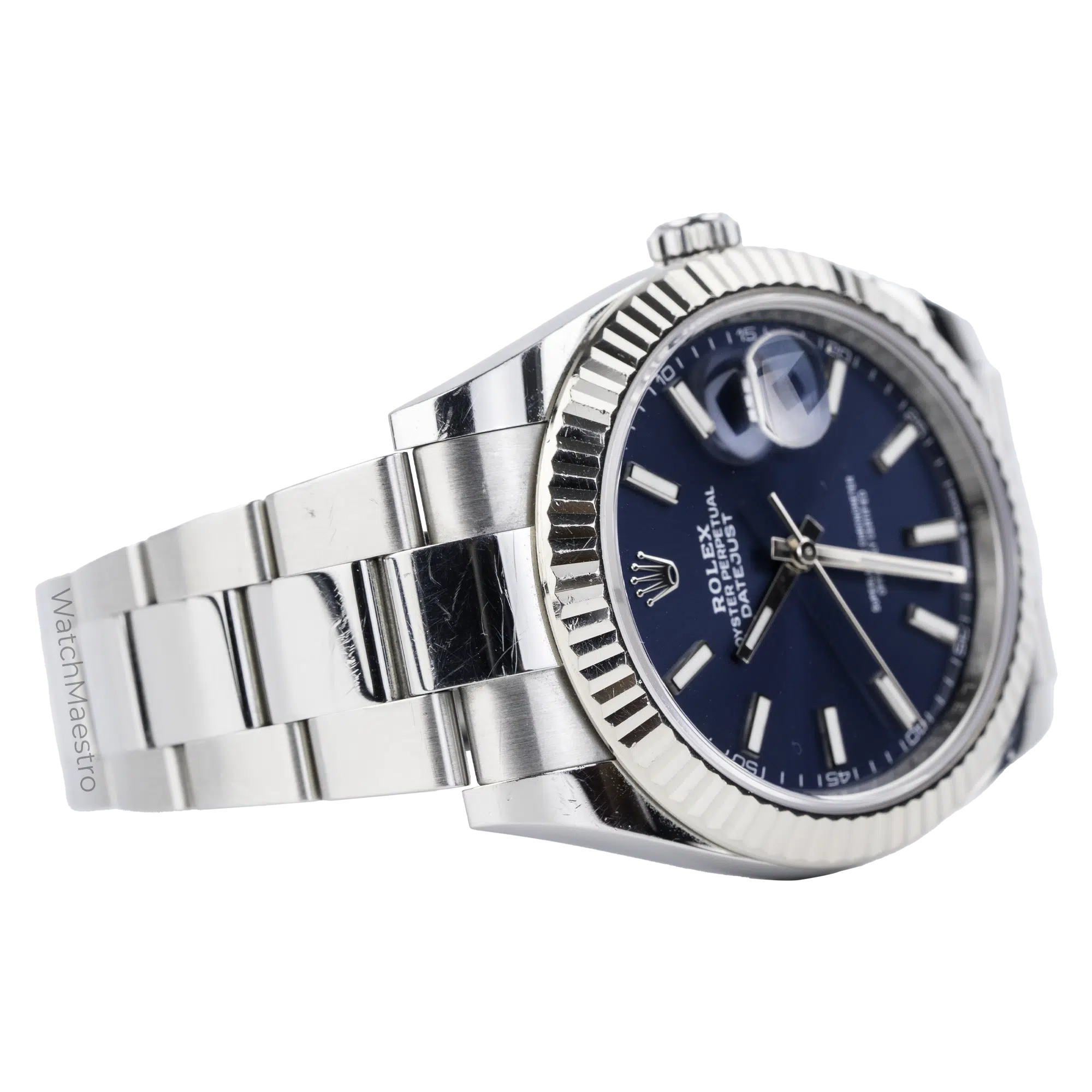 Rolex Datejust 41 Blue Oyster Fluted Used 5
