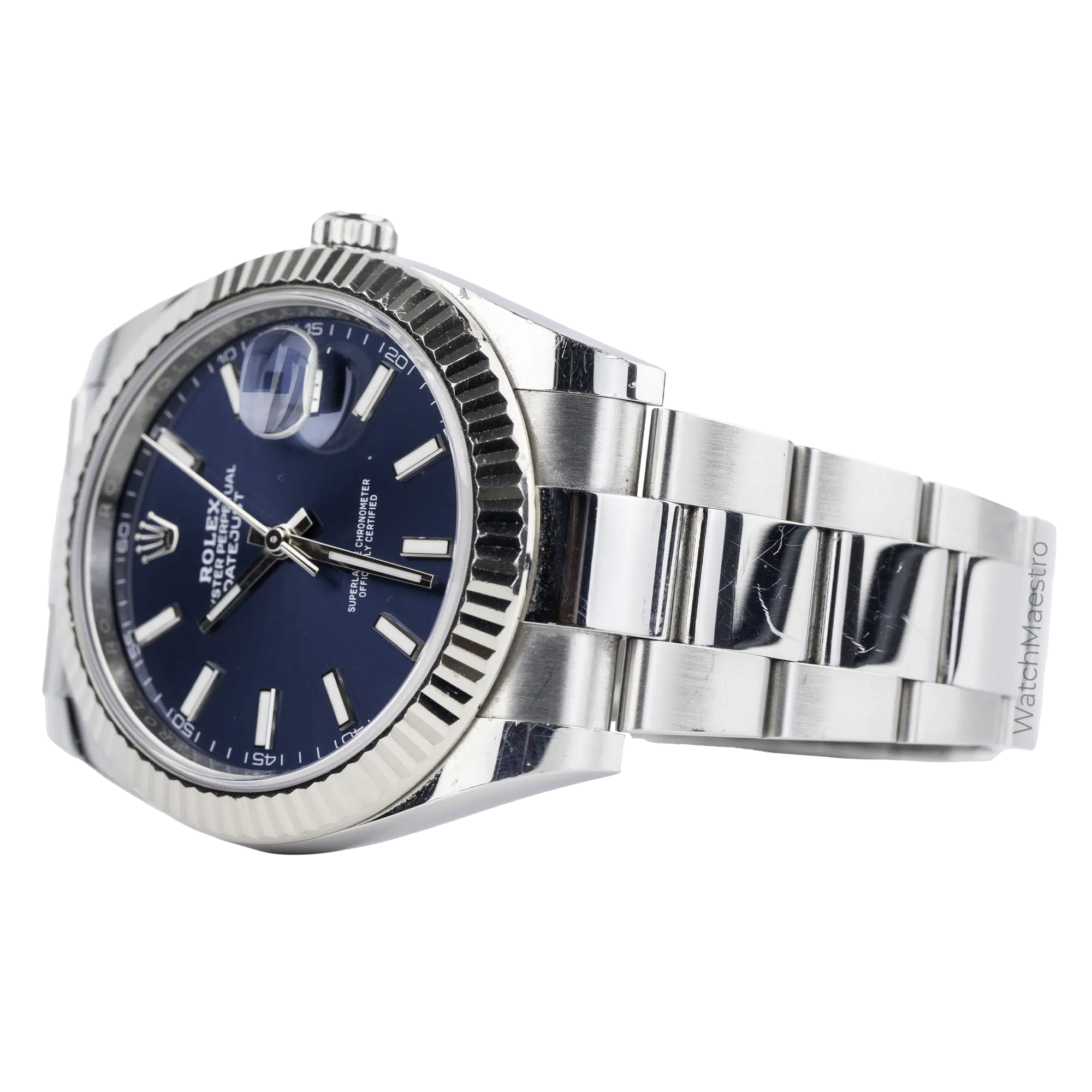 Rolex Datejust 41 Blue Oyster Fluted Used 6