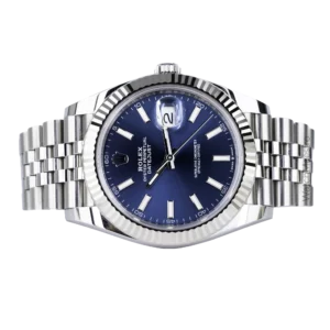 Rolex Datejust Blue Jubilee Fluted Used 2022 (2)