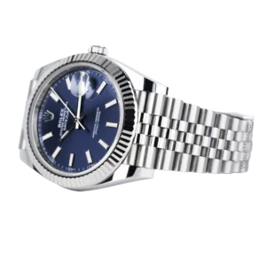 Rolex Datejust Blue Jubilee Fluted Used 2022 (3)