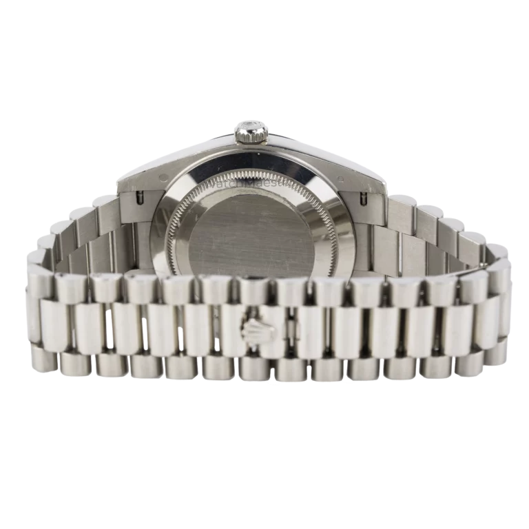 Rolex Day Date Olive Green White Gold 9