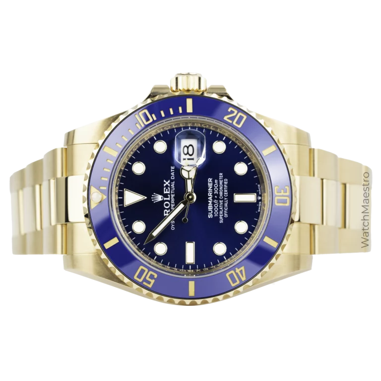 Rolex Submariner Yellow Gold Blue 2