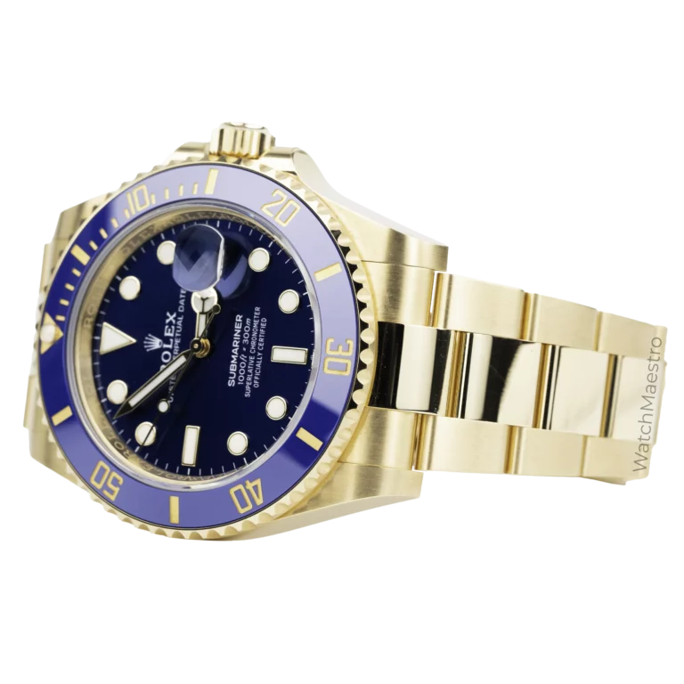 Rolex Submariner Yellow Gold Blue 3