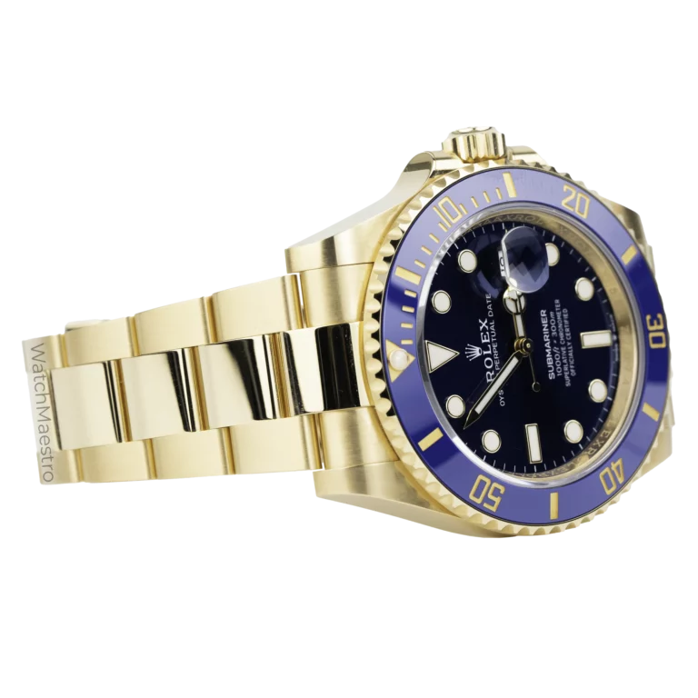 Rolex Submariner Yellow Gold Blue 4