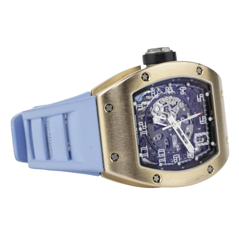 Richard Mille RM 010 Rose Gold Blue Strap 1