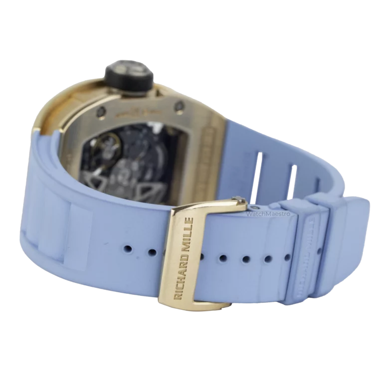 Richard Mille RM 010 Rose Gold Blue Strap 4