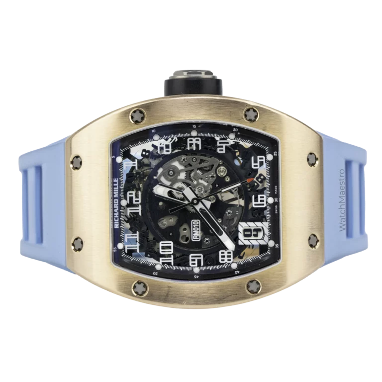 Richard Mille RM 010 Rose Gold Blue Strap 8