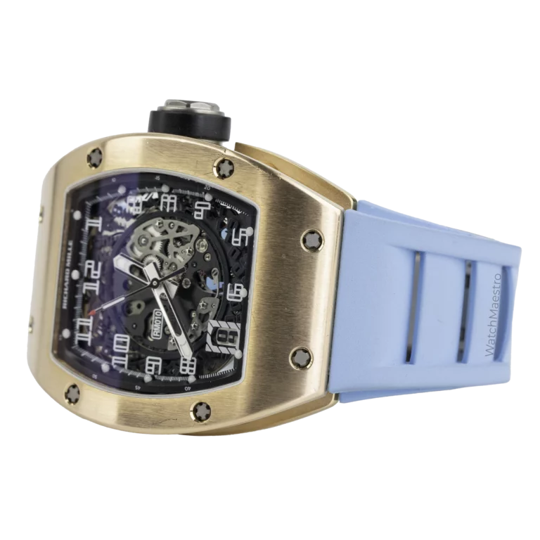 Richard Mille RM 010 Rose Gold Blue Strap 9