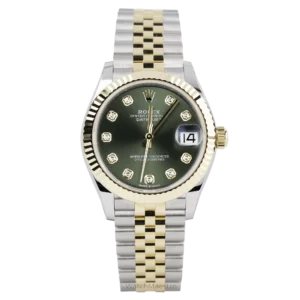 Rolex Datejust 31 Green Diamond YG Jub 7