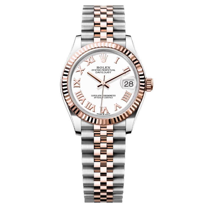Rolex Datejust 31 White Roman Rose Gold Jub Product