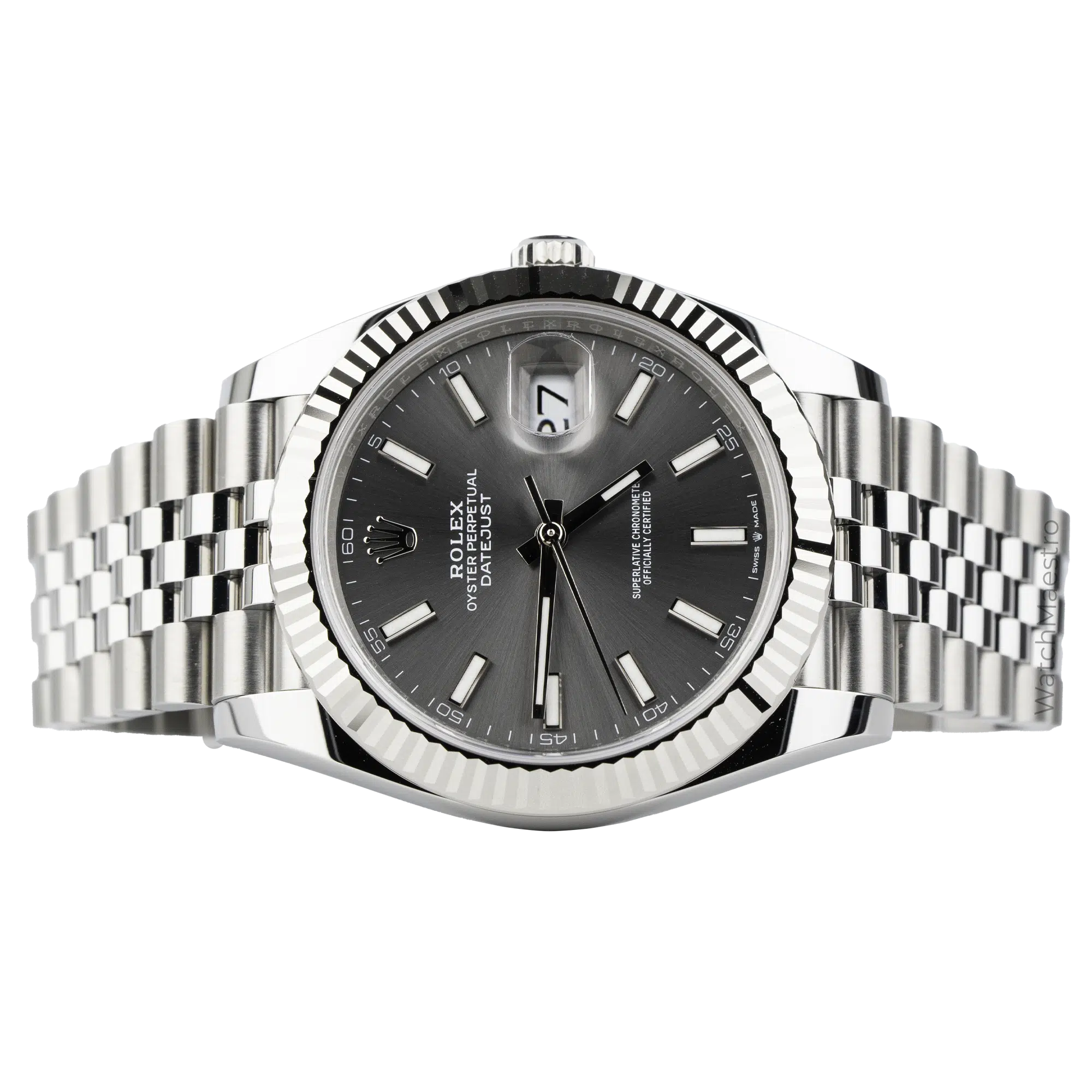 Rolex Datejust 41 Slate Grey Fluted Jub 8
