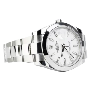Rolex Datejust 41 White Index Oyster Smooth 7