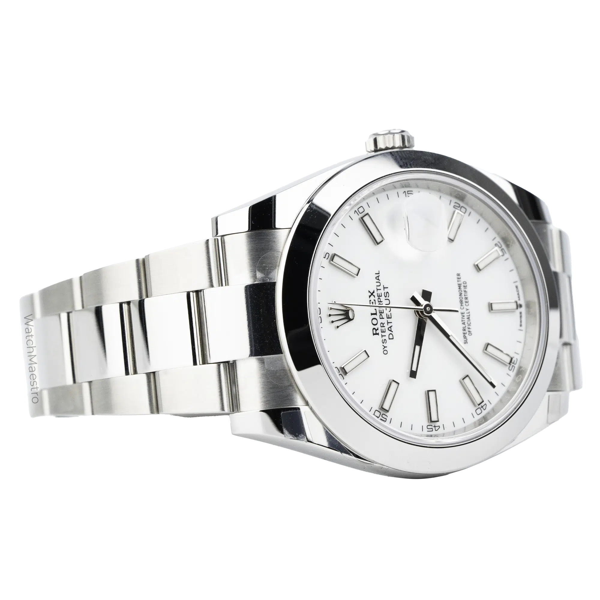 Rolex Datejust 41 White Index Oyster Smooth 7