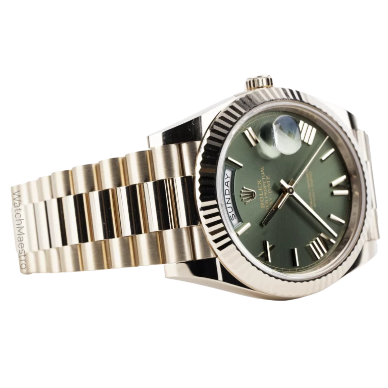 Rolex Day Date Rose Gold Olive 1