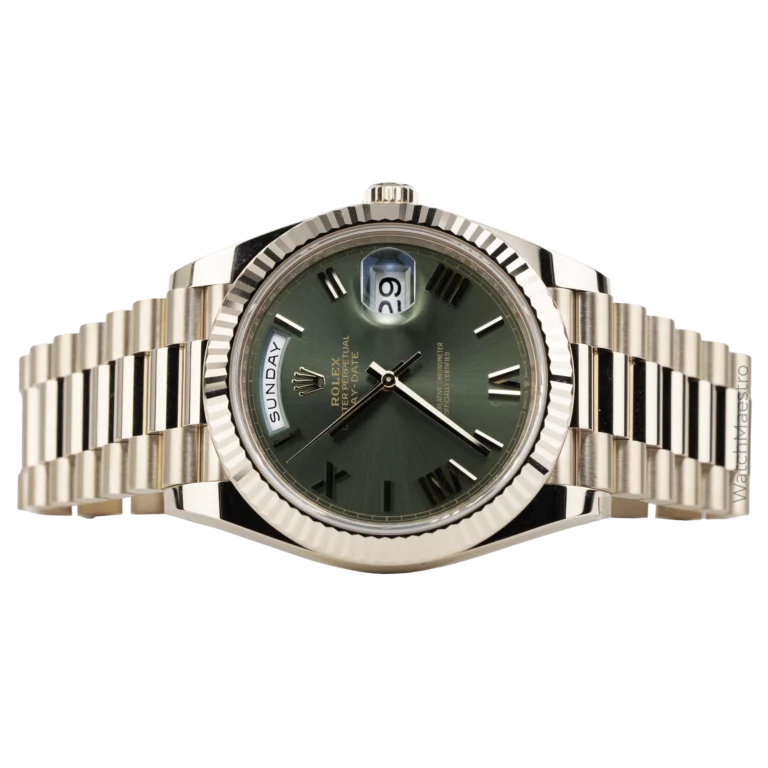 Rolex Day Date Rose Gold Olive 8