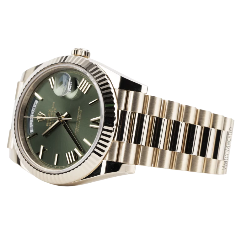 Rolex Day Date Rose Gold Olive 9