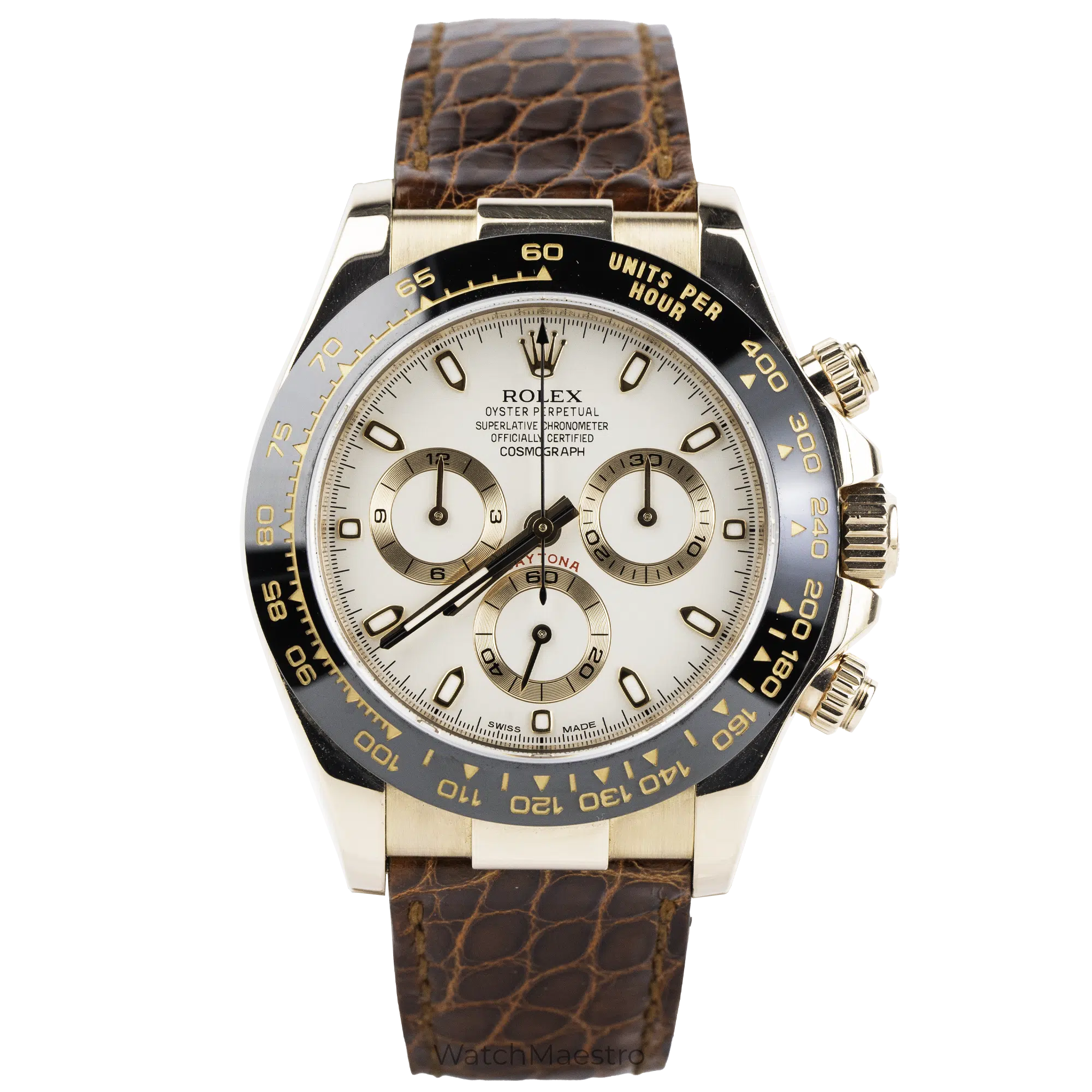 Rolex Daytona RG White Leather 1