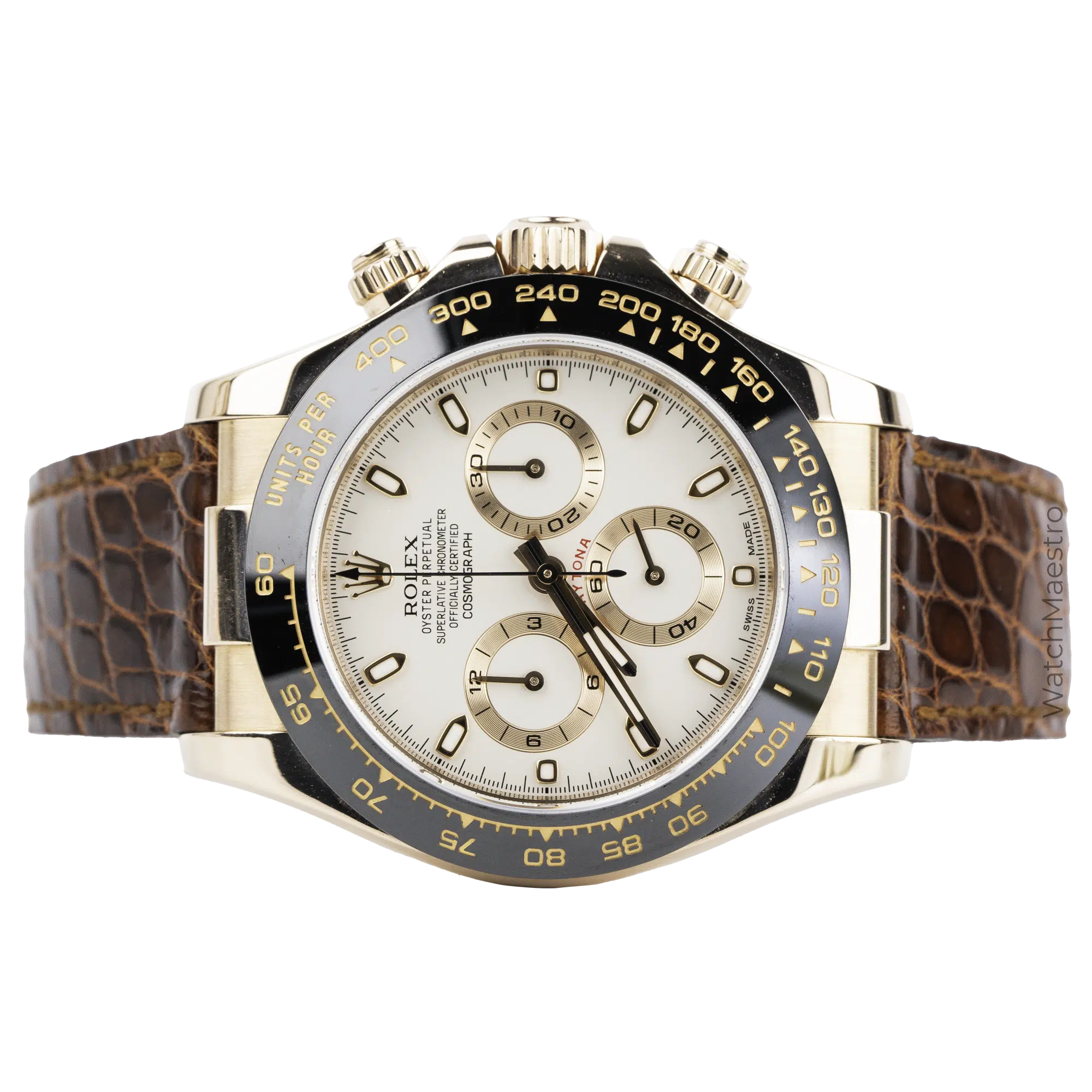 Rolex Daytona RG White Leather 2