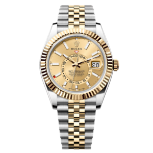 Rolex Sky-Dweller Two Tone with Champagne Dial and Jubilee Bracelet