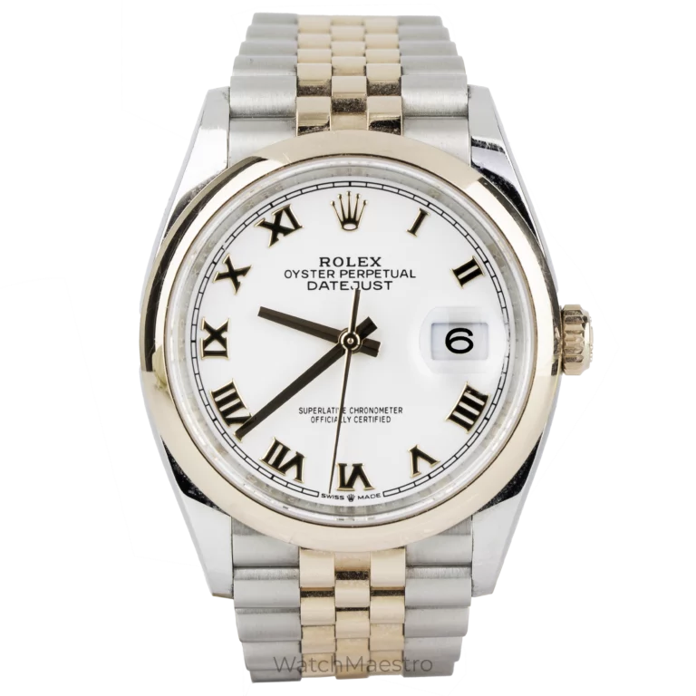 Rolex Datejust 36 Everose White Roman 1
