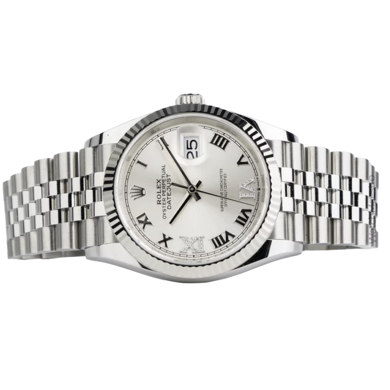 Rolex Datejust 36 Silver Roman 8