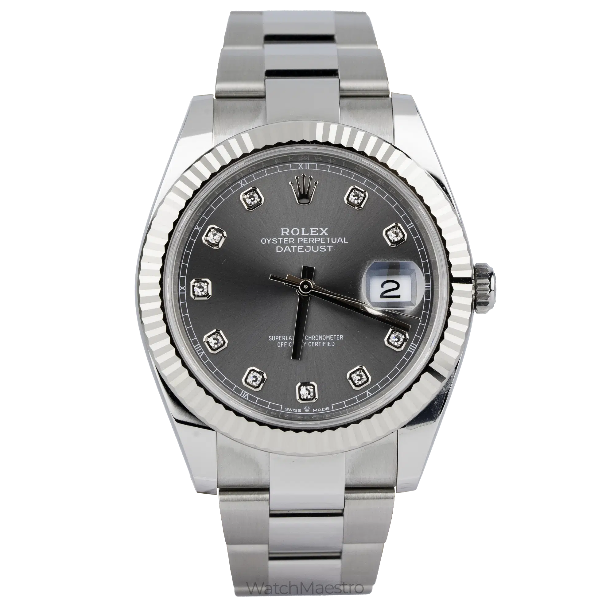 Rolex Datejust 41 Slate Diamonds Oyster 6