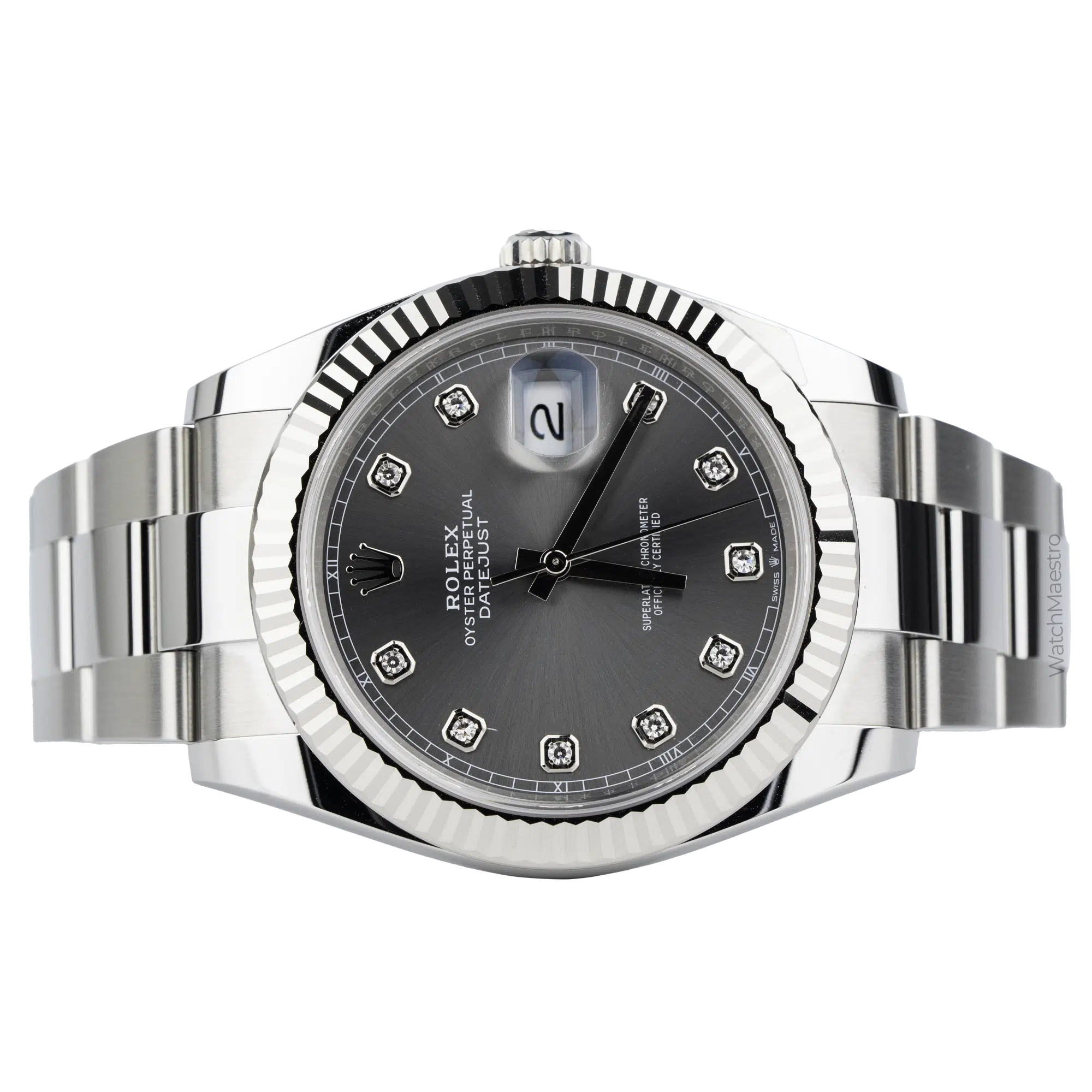 Rolex Datejust 41 Slate Diamonds Oyster 7