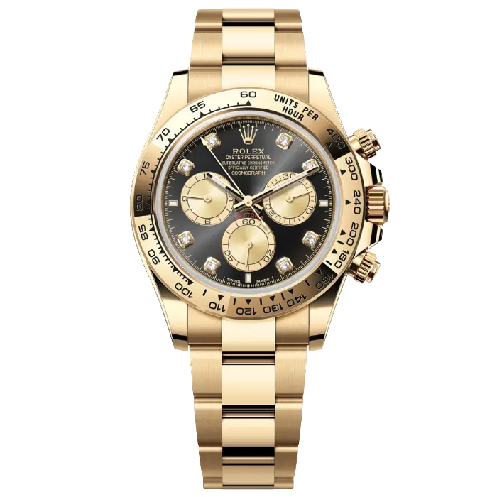 Rolex Daytona Yellow Gold Black Diamond Product